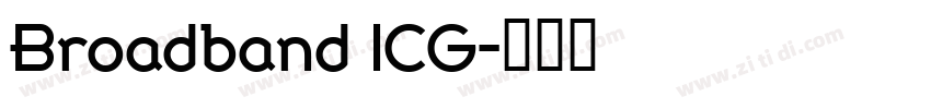 Broadband ICG字体转换